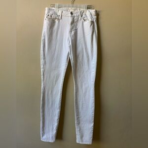7 For All Mankind White Jeans